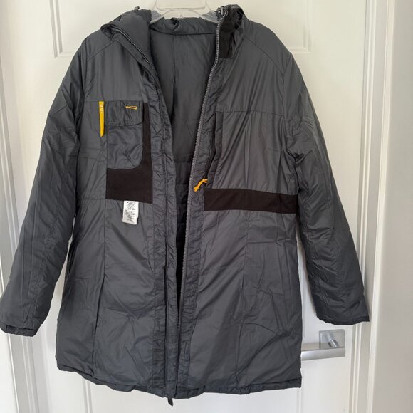 Lolë - Black - Classic Down Winter Coat with Hood - Size L - Picture 6 of 11